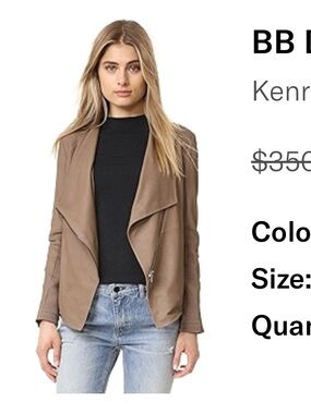 BB Dakota Kenrick soft leather Brown Jacket size S